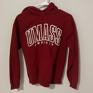 umass amherst collegiate hooded sweatshirt
